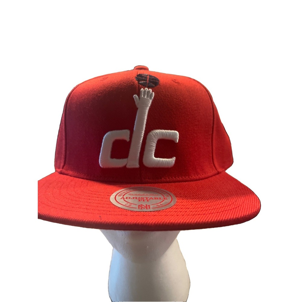 MENS OSFA NEW Mitchell & Ness NBA Washington Wizards Basketball Snapback Cap Hat